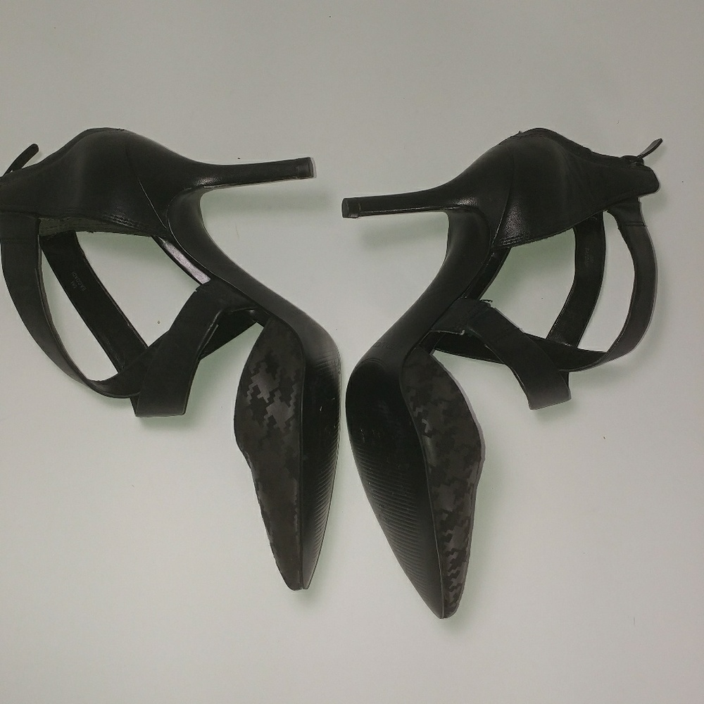 💖E Angiolini Coadi Houndstooth Cross Stp Pumps